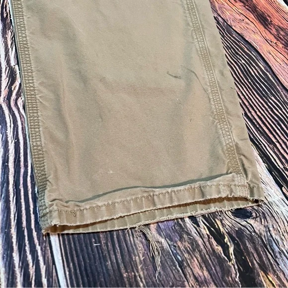 Tan Carhartt carpenter cargo workwear pants original dungaree fit size 34x29 - Picture 7 of 13
